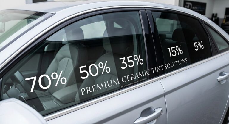 Градация автомобильной тонировки на примере